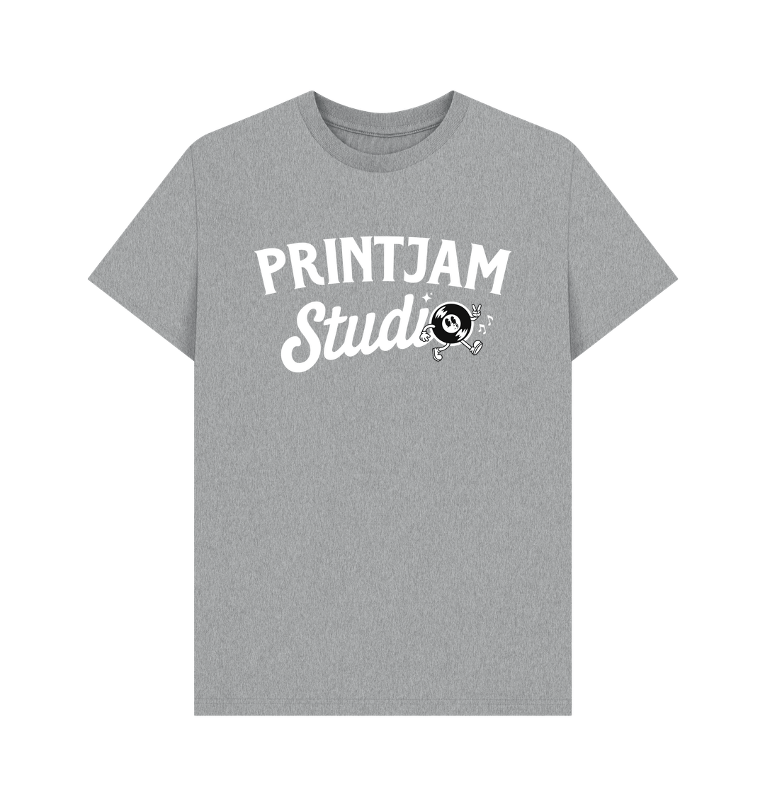 Athletic Grey Mens Printjam Studio Logo Tee
