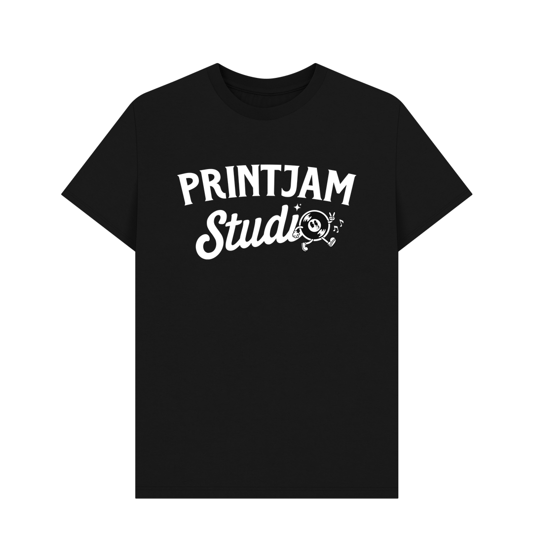 Black Mens Printjam Studio Logo Tee