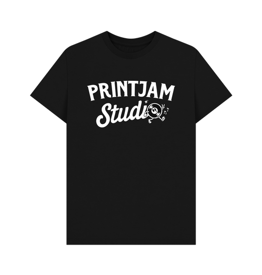 Black Mens Printjam Studio Logo Tee