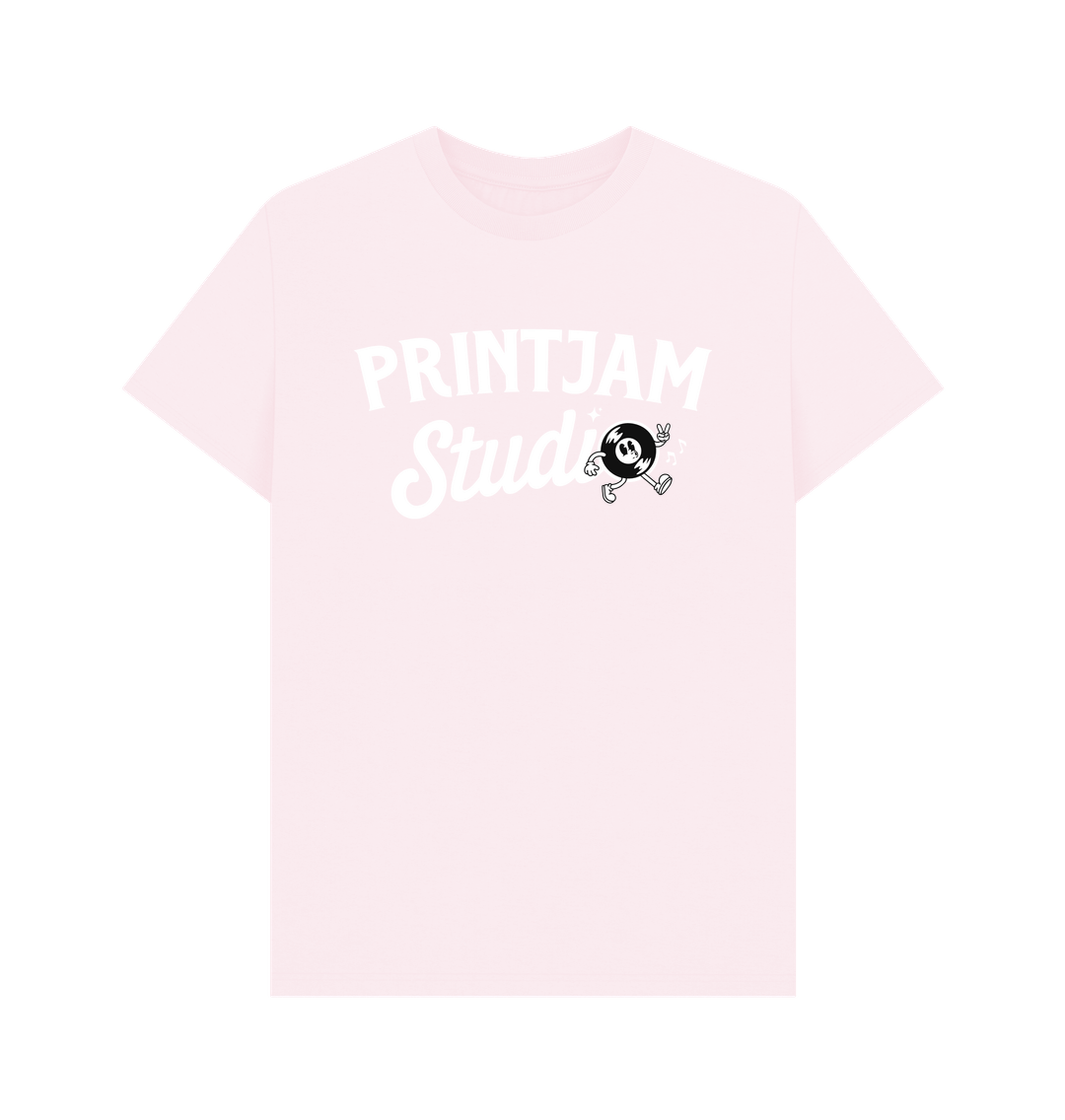 Pink Mens Printjam Studio Logo Tee