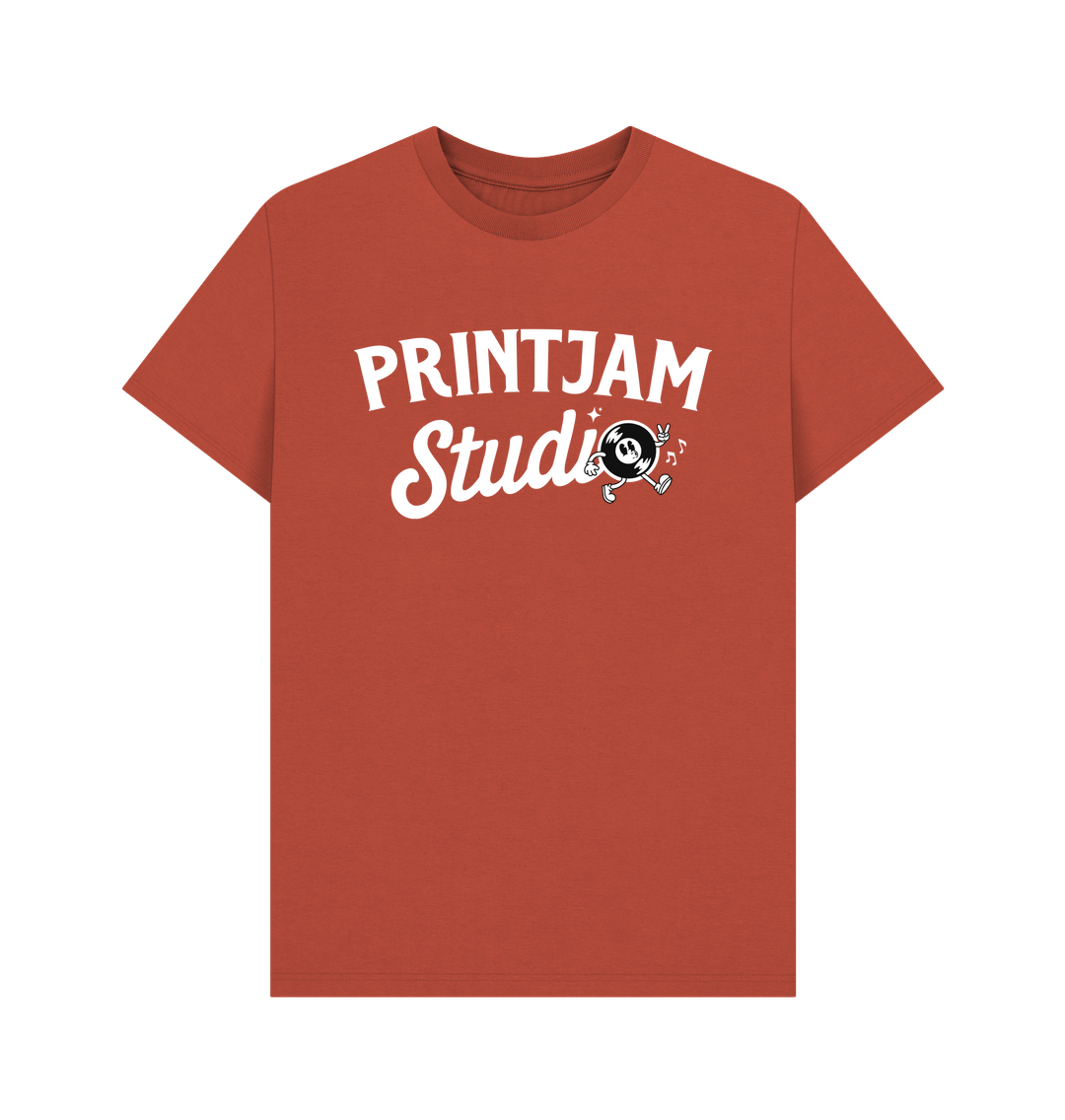 Rust Mens Printjam Studio Logo Tee
