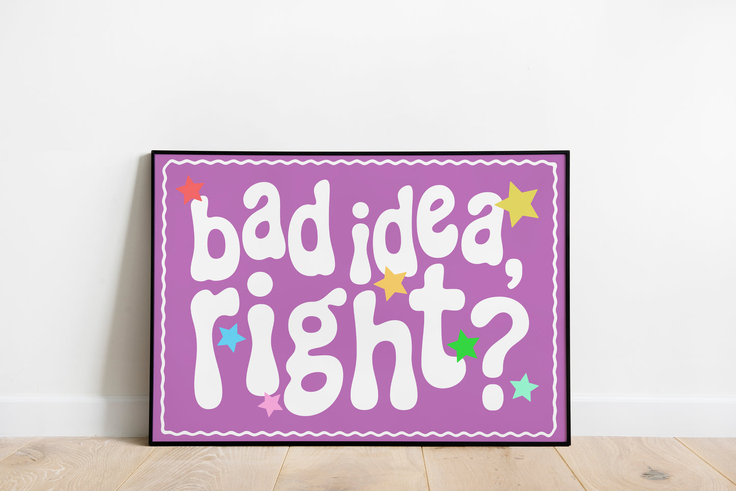 Bad Idea Right? • Olivia Rodrigo Inspired • Unframed Lyric Print