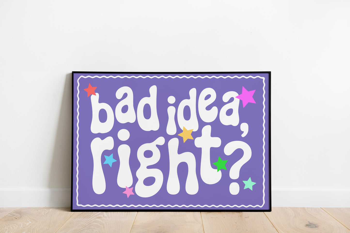 Bad Idea Right? • Olivia Rodrigo Inspired • Unframed Lyric Print