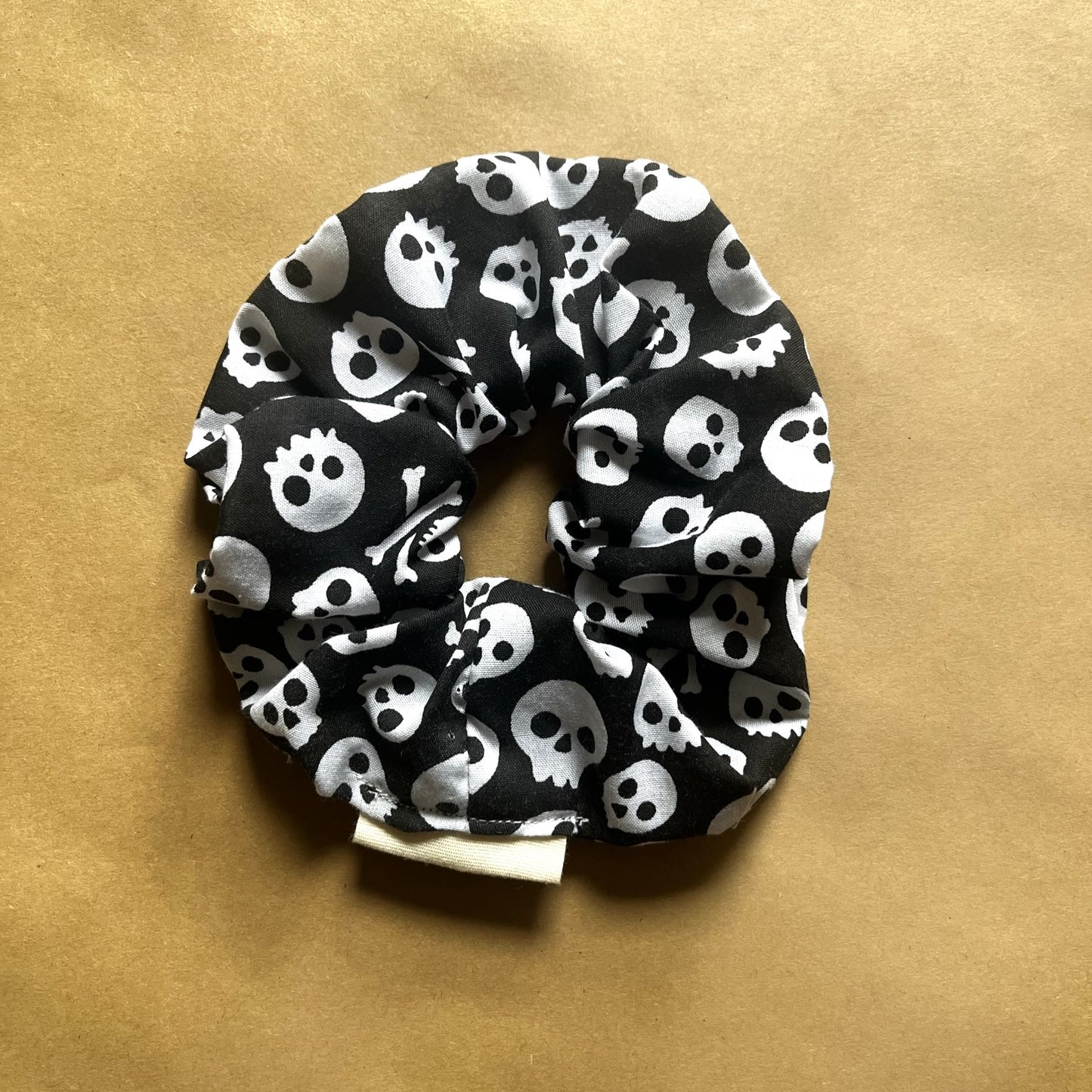 Halloween Skull Scrunchie