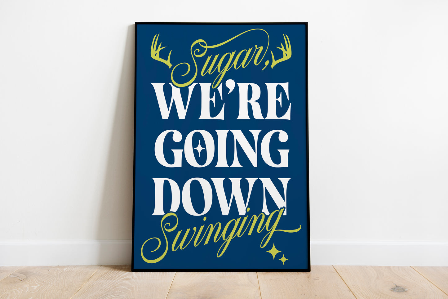 Sugar, We're Goin Down • Fall Out Boy Inspired • Unframed Lyric Print