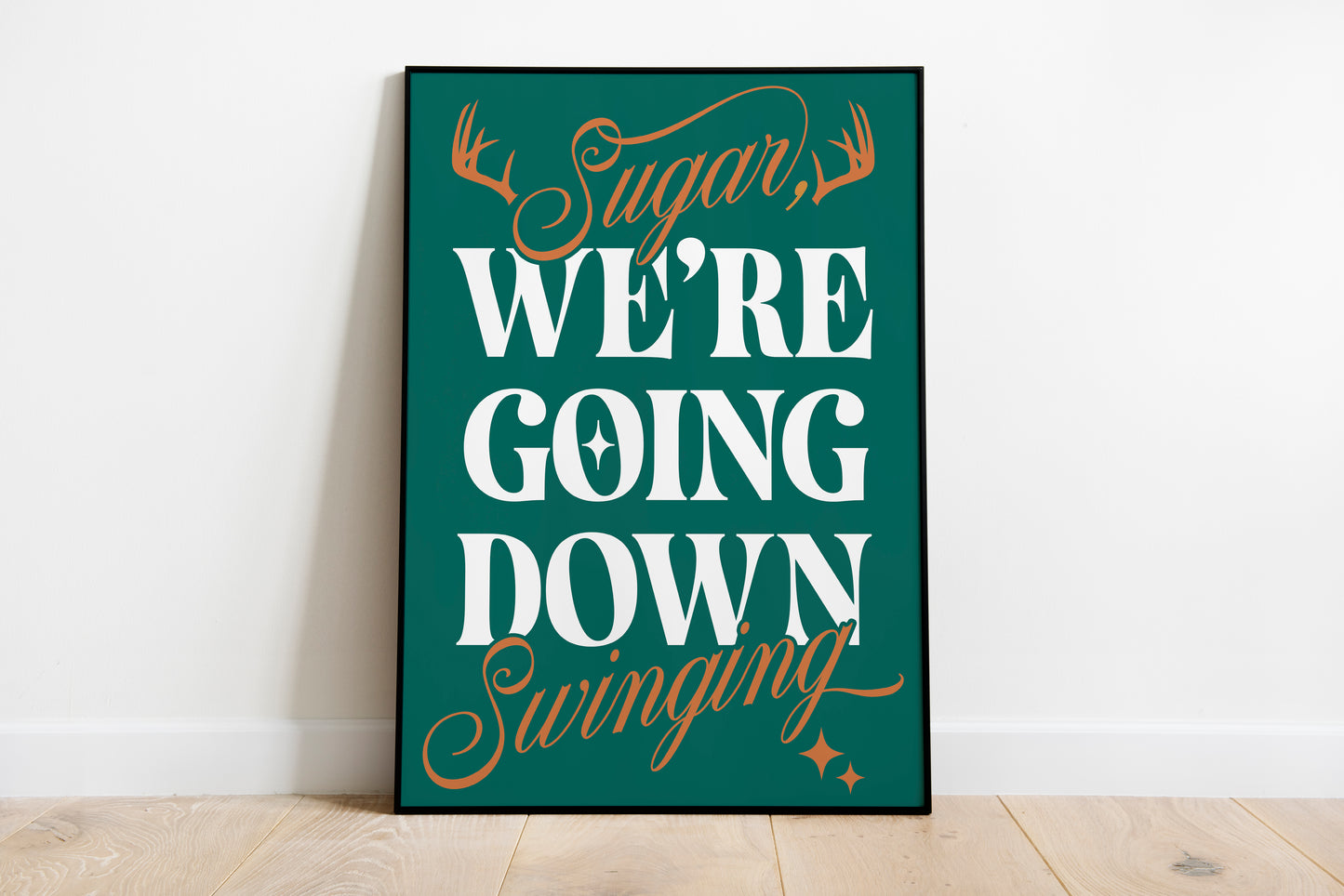 Sugar, We're Goin Down • Fall Out Boy Inspired • Unframed Lyric Print