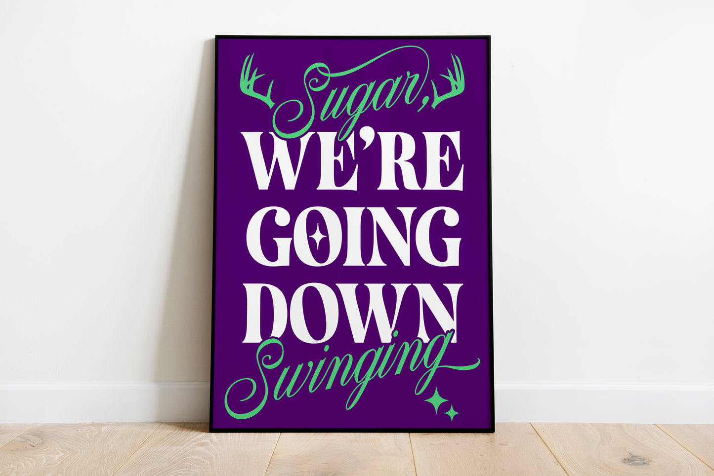 Sugar, We're Goin Down • Fall Out Boy Inspired • Unframed Lyric Print