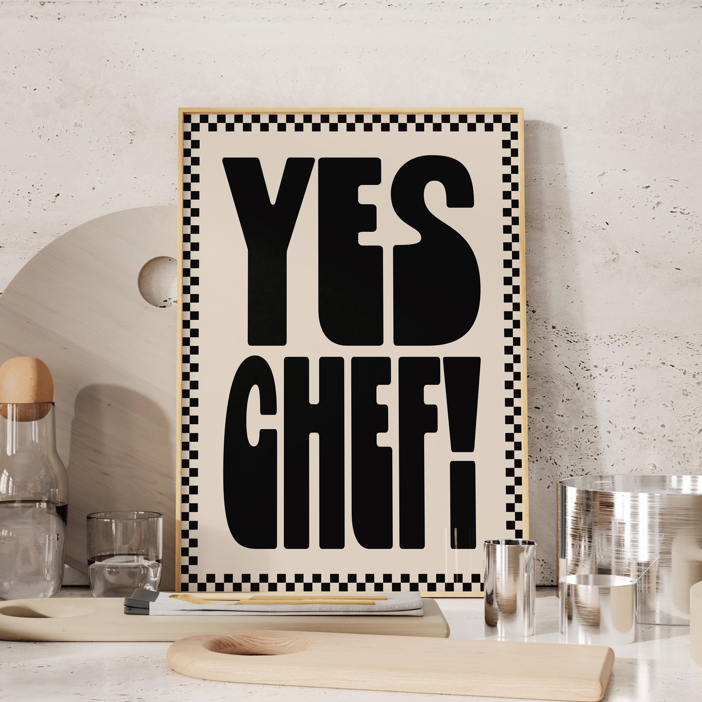 Yes Chef! • Unframed Kitchen Print