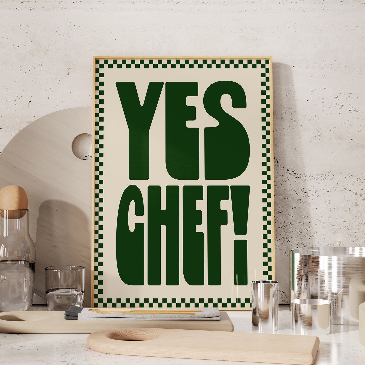 Yes Chef! • Unframed Kitchen Print