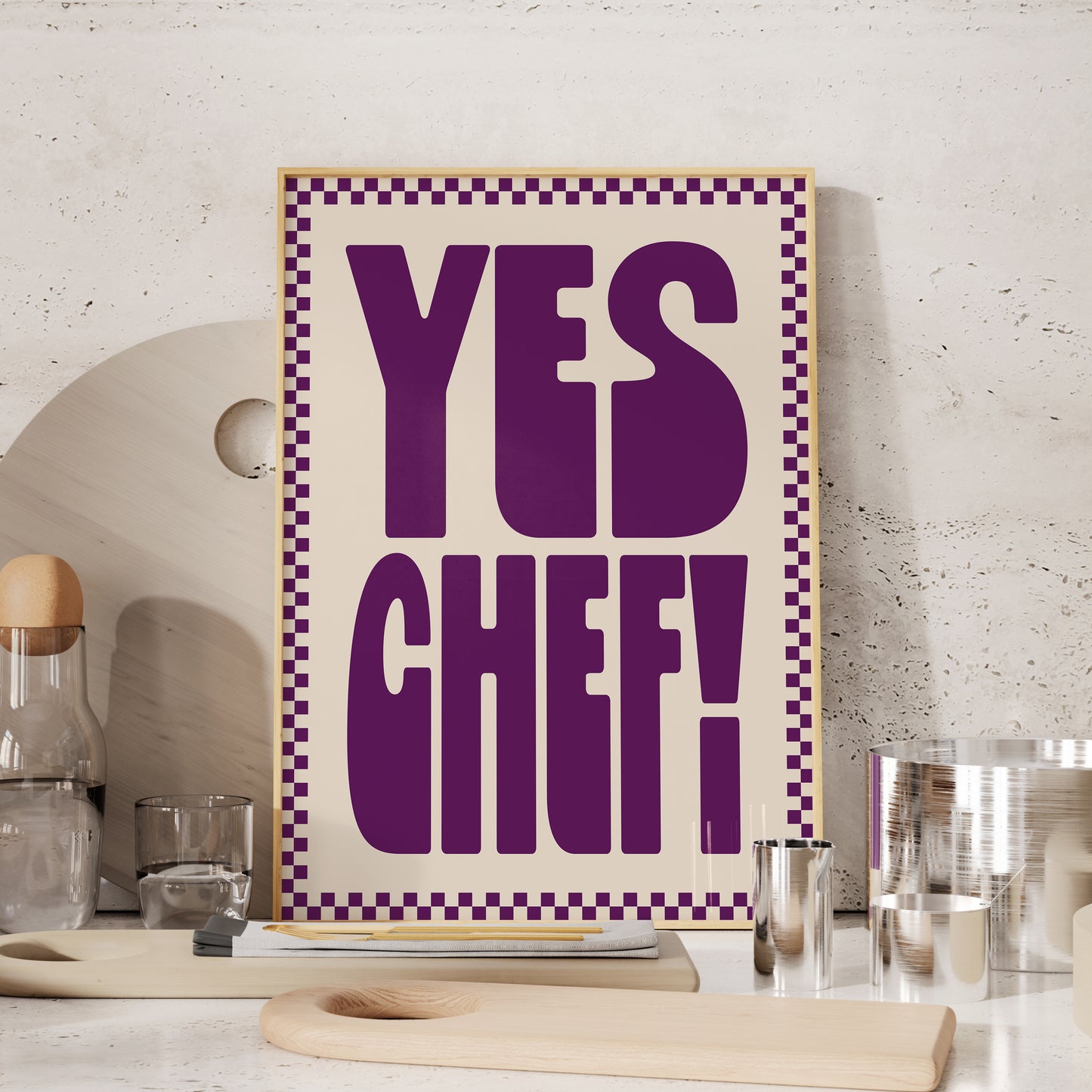 Yes Chef! • Unframed Kitchen Print