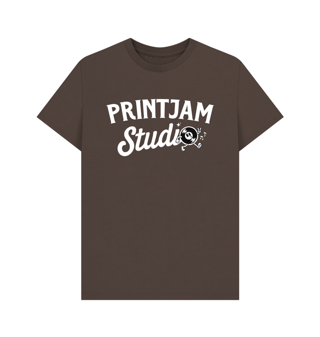 Chocolate Mens Printjam Studio Logo Tee