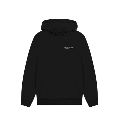 Black Printed Hoody Front