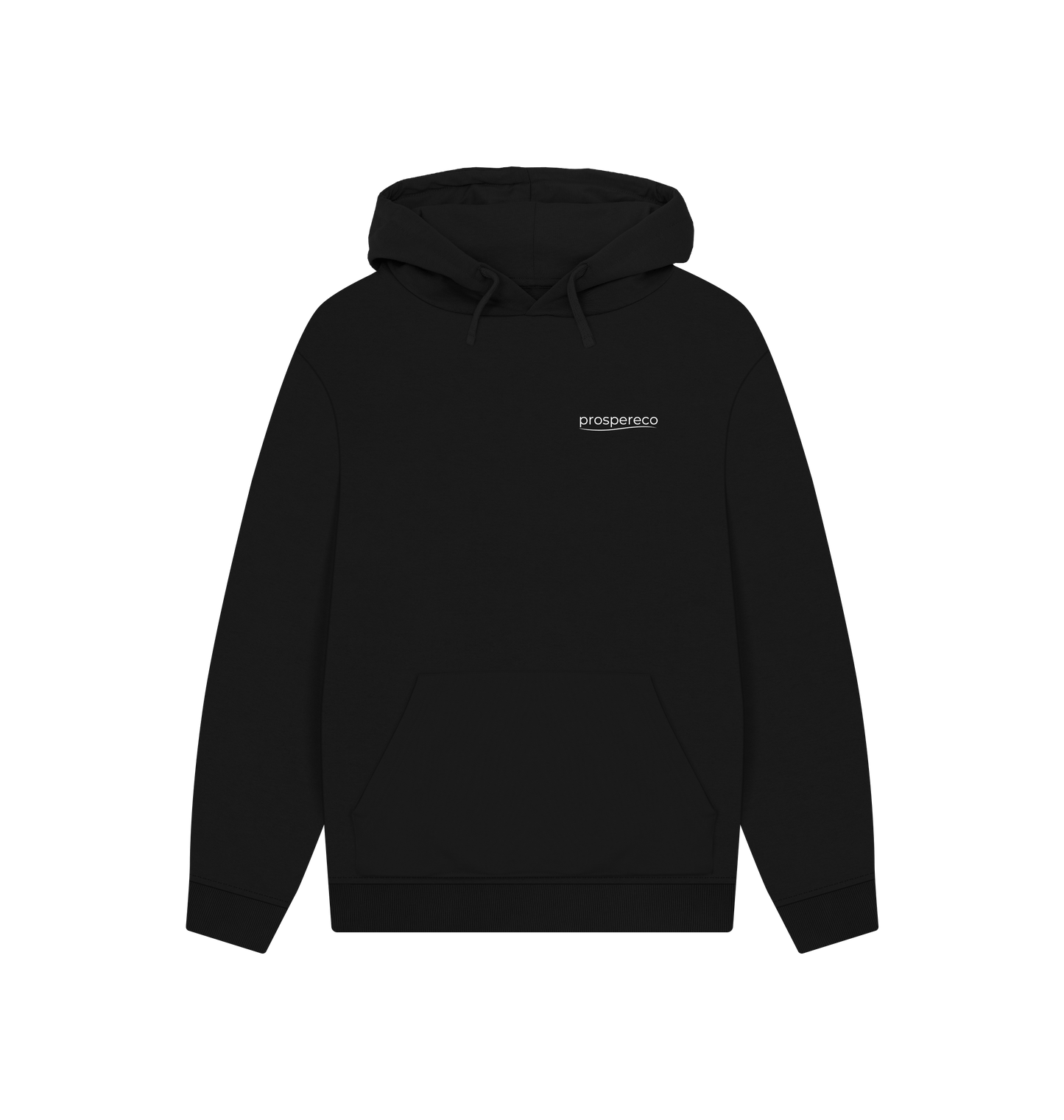 Black Printed Hoody Front