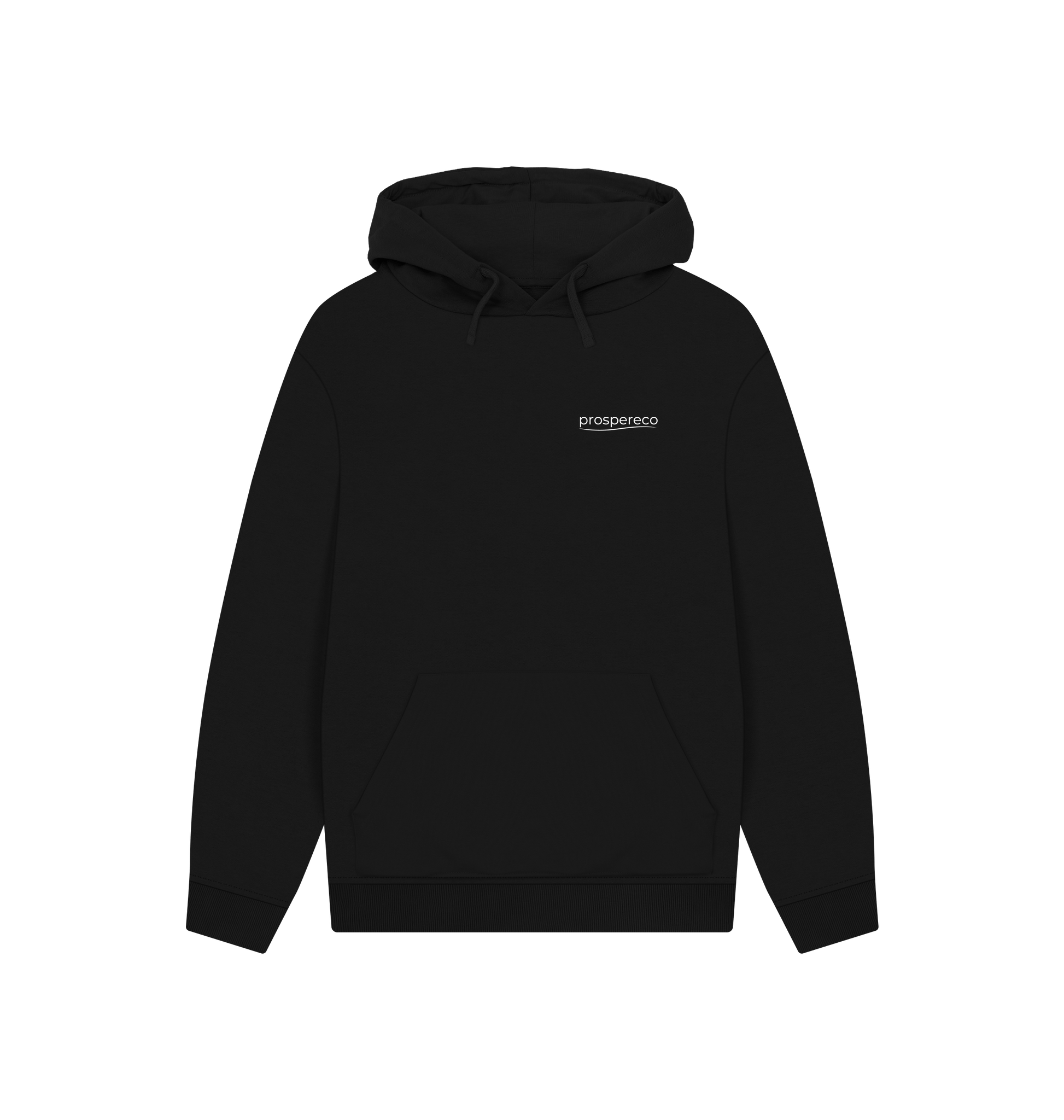 Black Printed Hoody Front