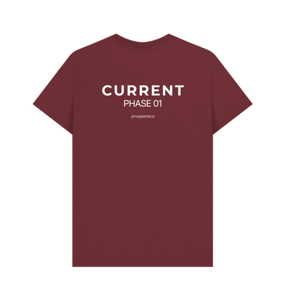 Red Wine Printed T-shirt Back