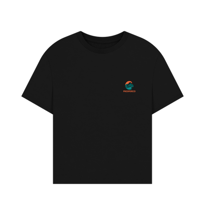 Black Printed T-shirt Front