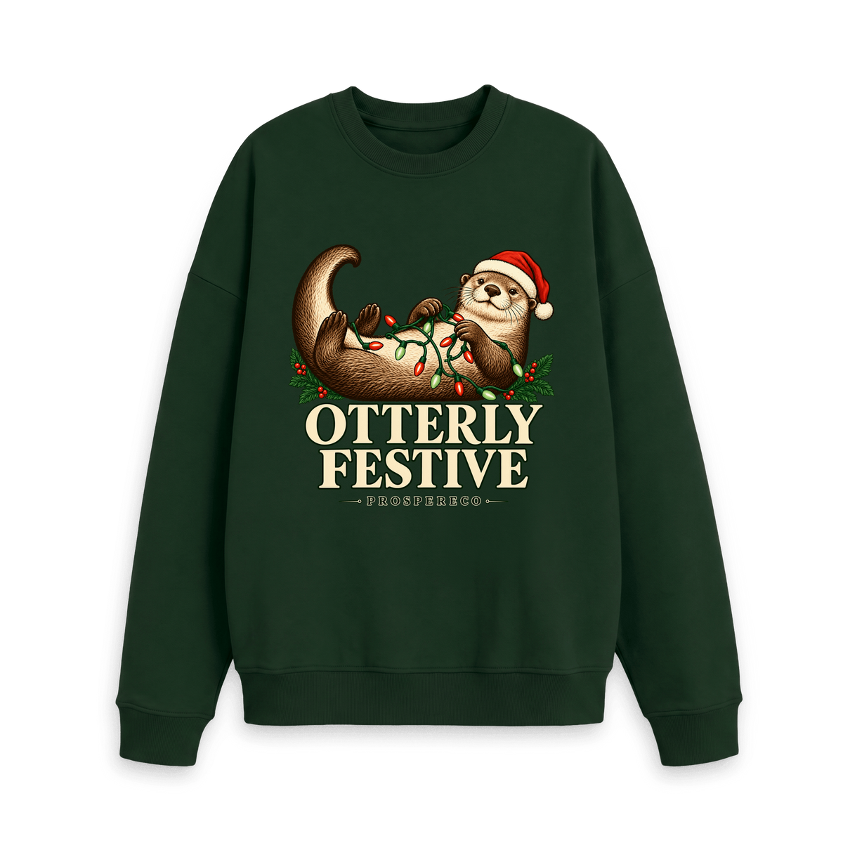 Evergreen Printed Sweater Front
