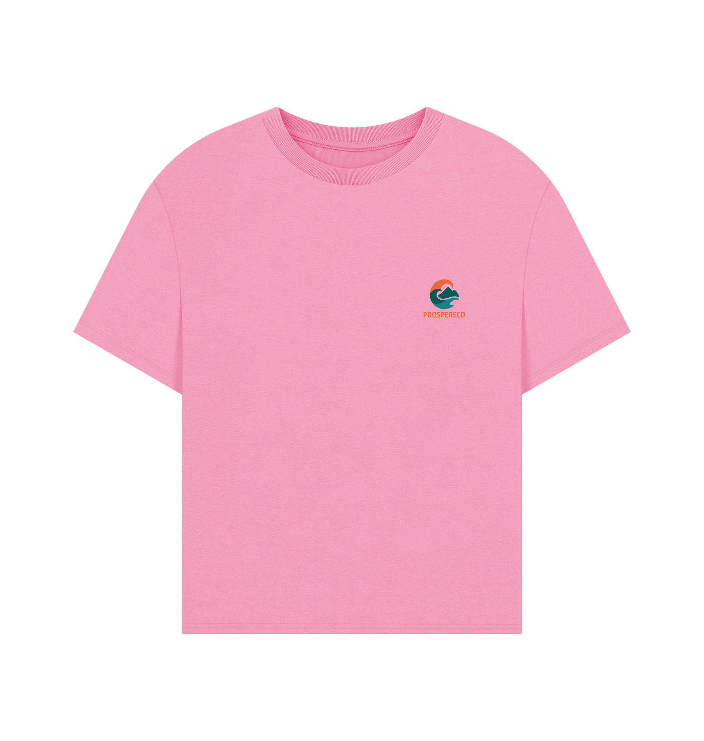Rose Pink Printed T-shirt Front