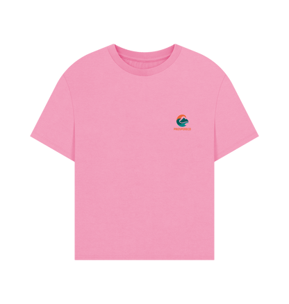 Rose Pink Printed T-shirt Front