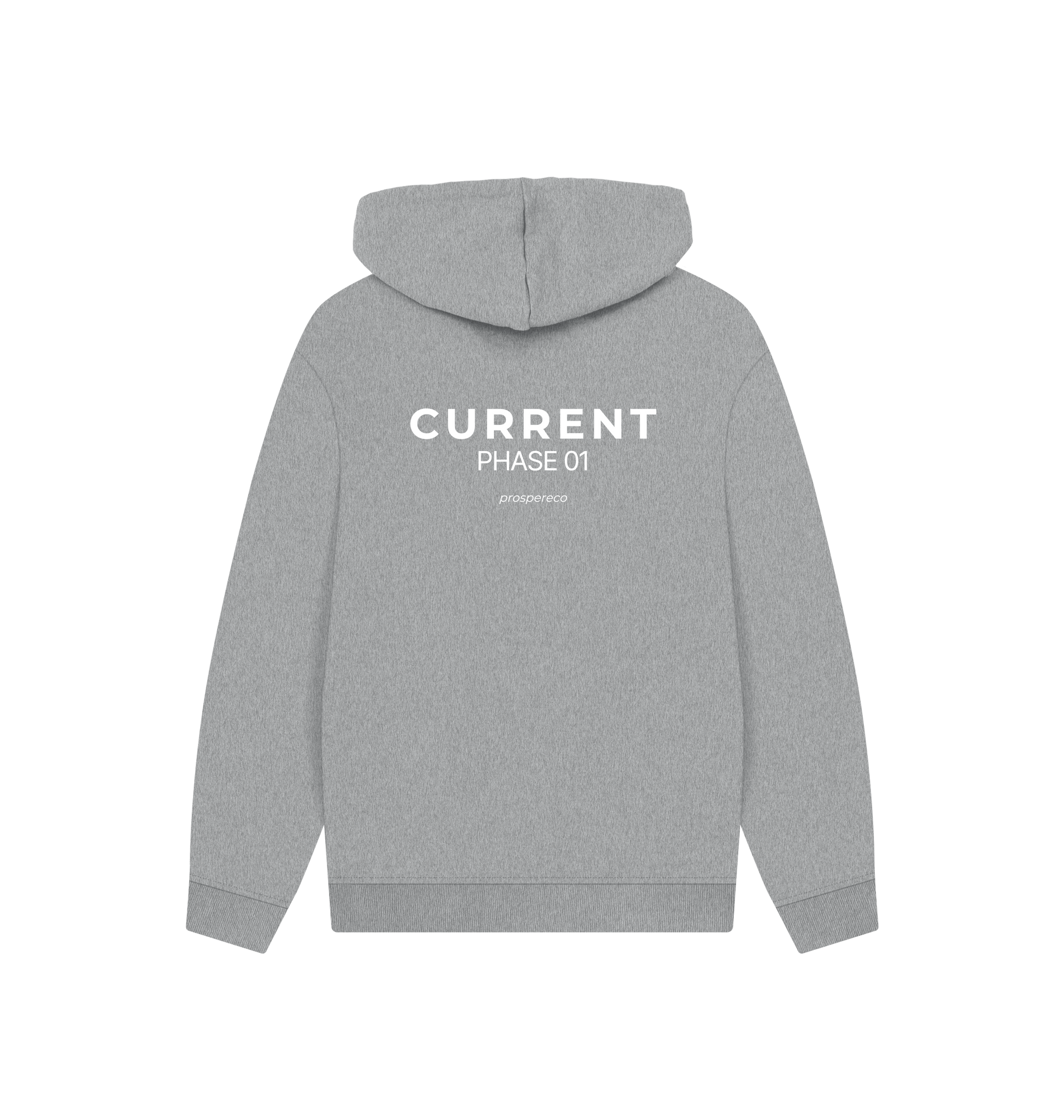 Athletic Grey Printed Hoody Back