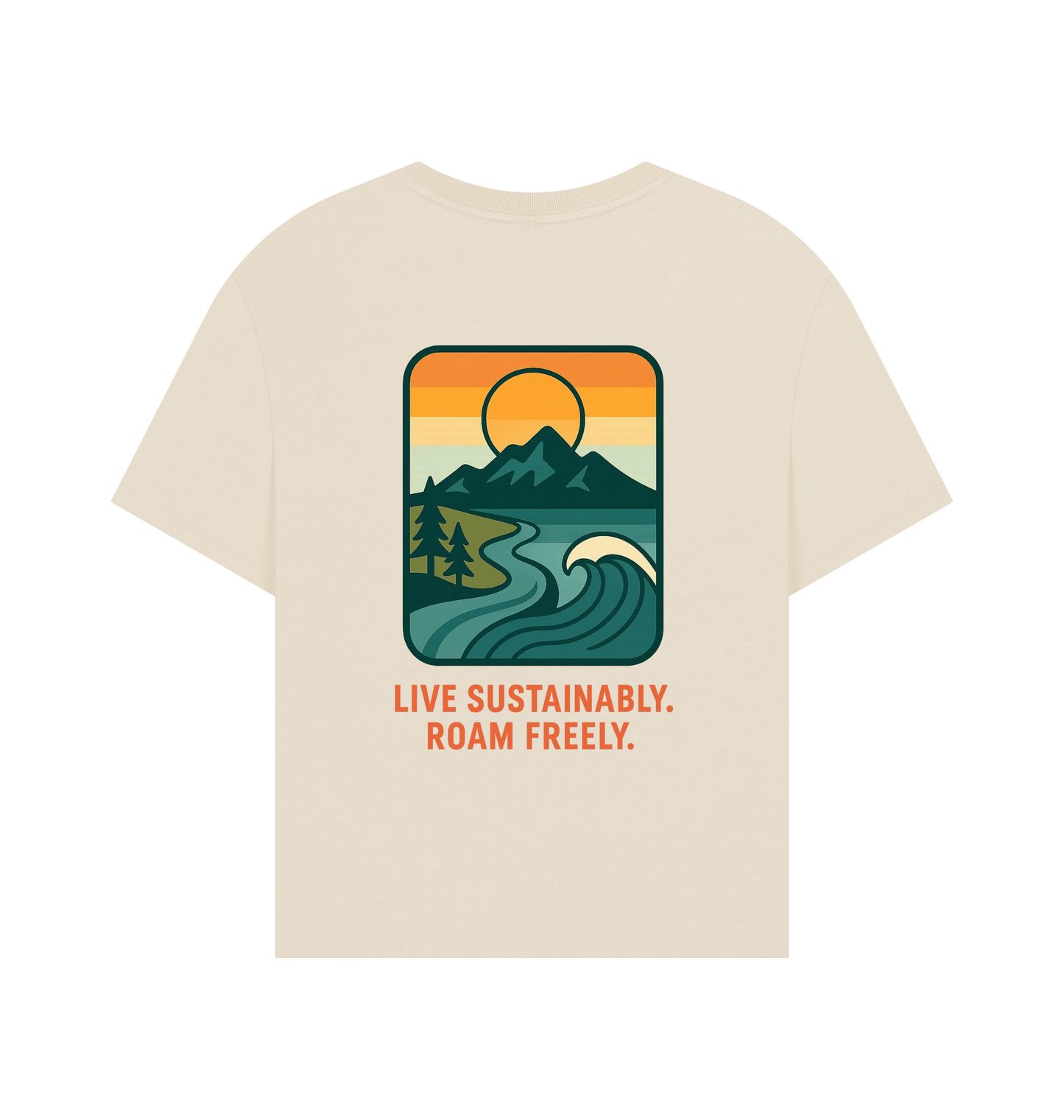 Oat Printed T-shirt Back