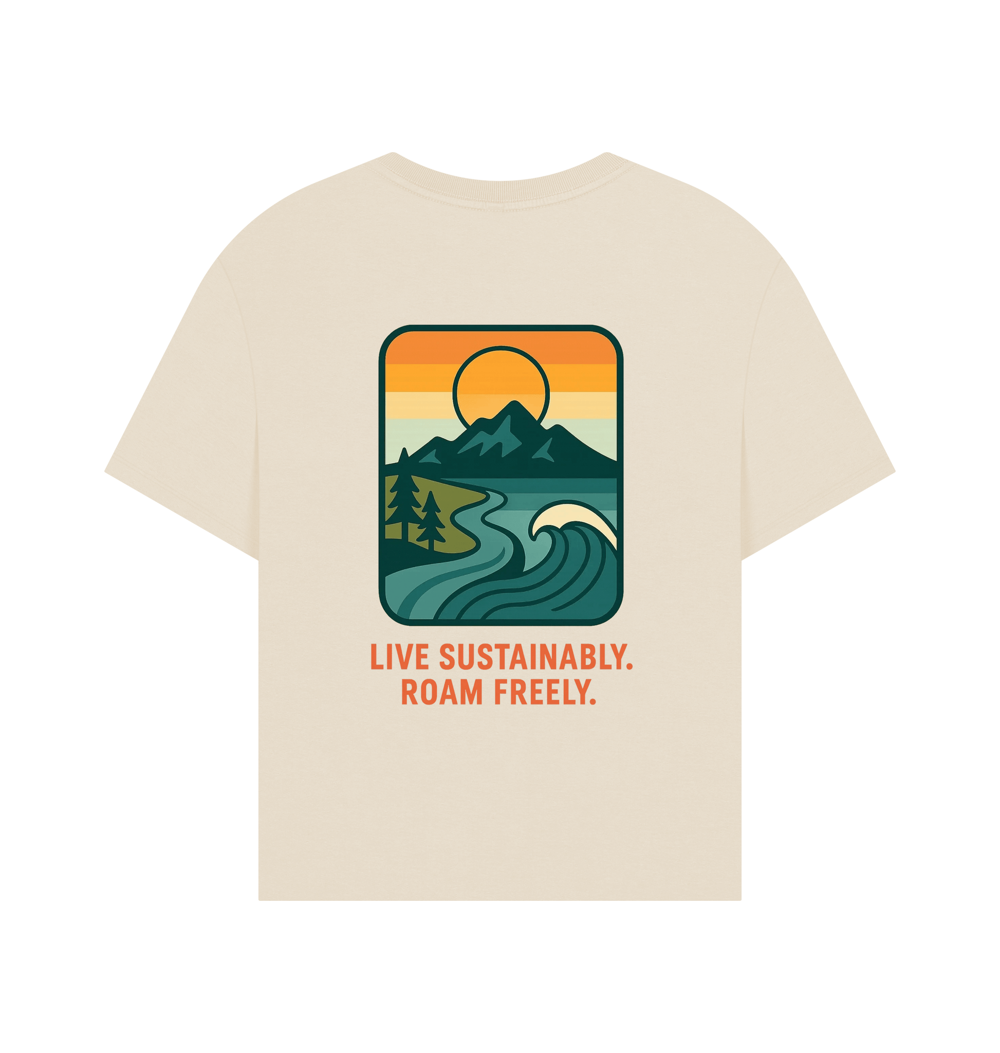 Oat Printed T-shirt Back