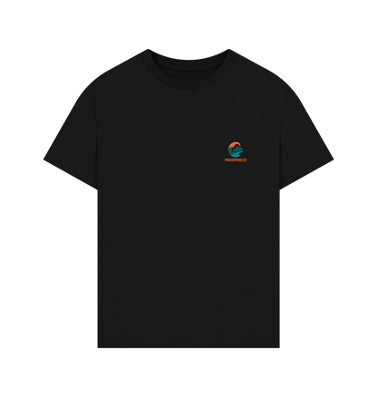 Black Printed T-shirt Front