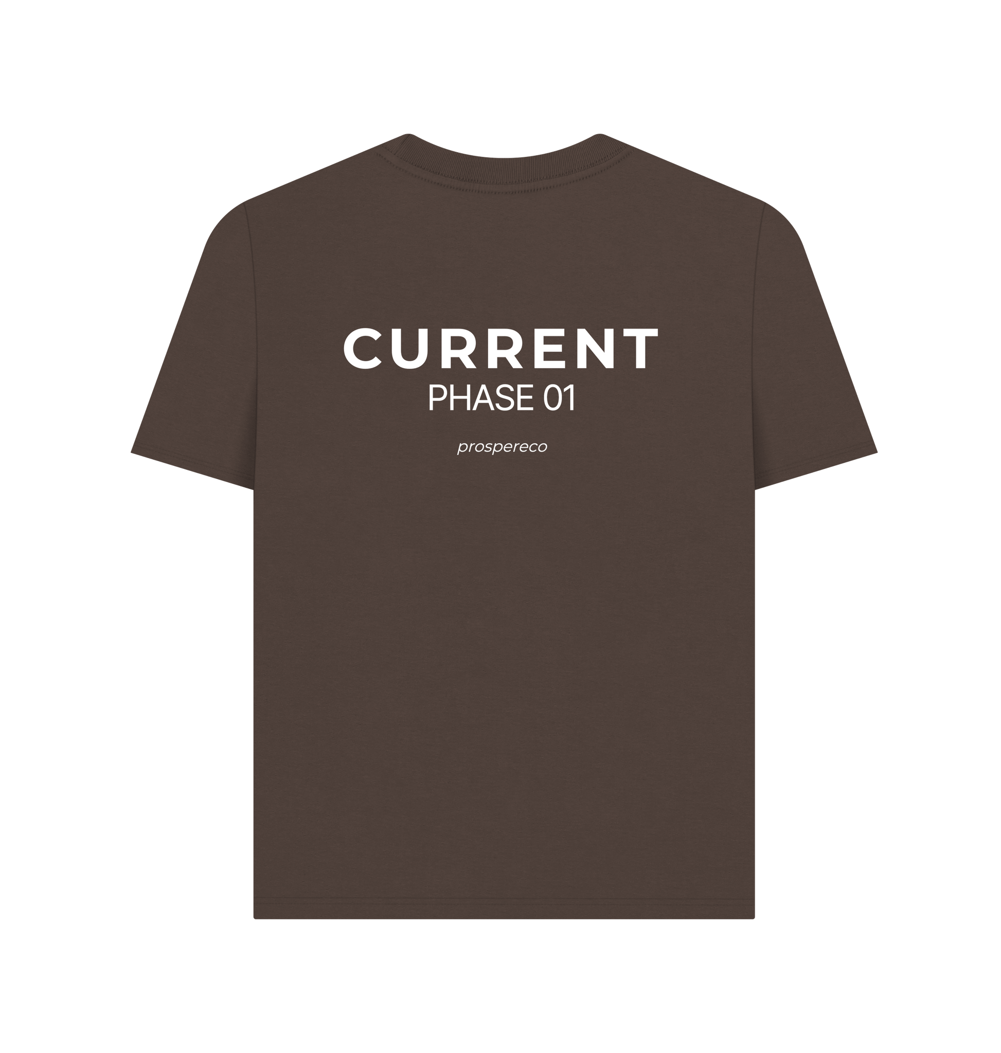 Chocolate Printed T-shirt Back