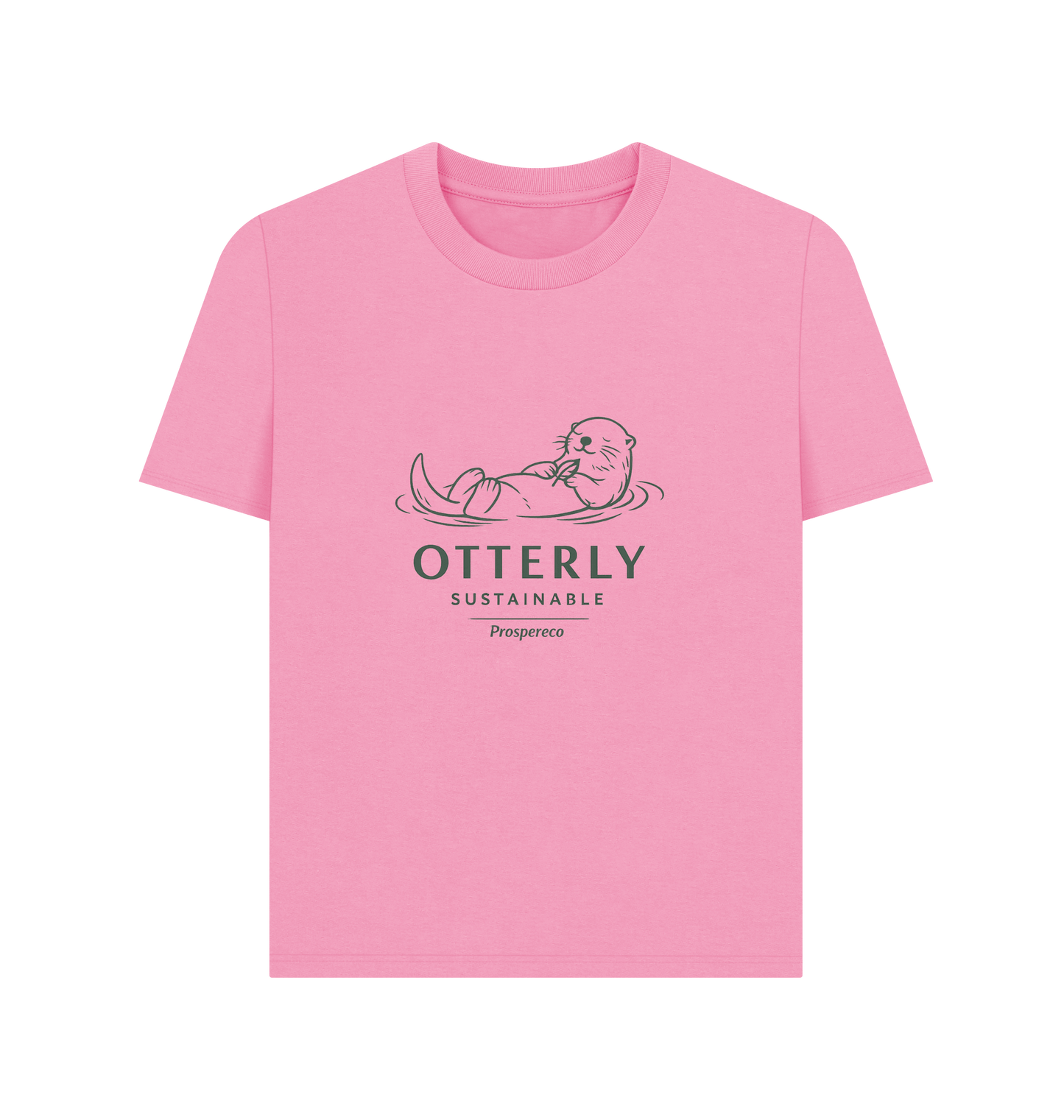 Rose Pink Printed T-shirt Front
