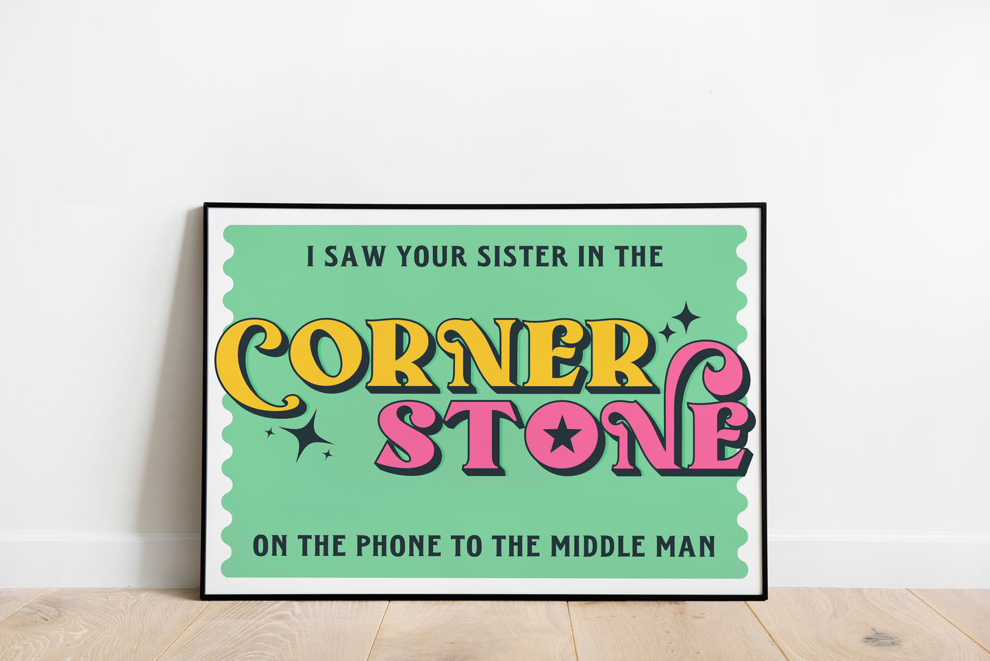 Cornerstone • Arctic Monkeys Inspired • Unframed Lyric Print