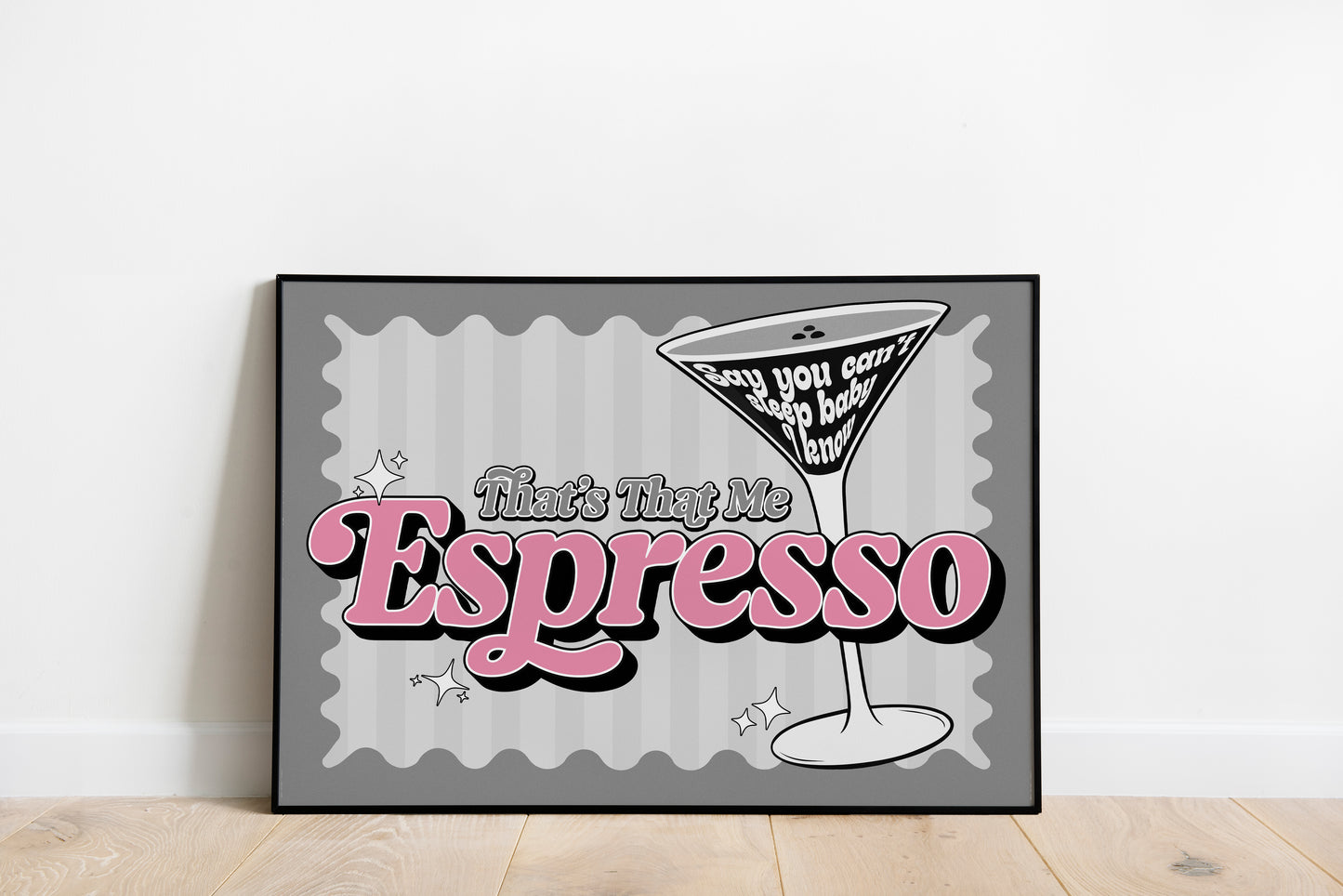 Espresso • Sabrina Carpenter Inspired • Unframed Lyric Print