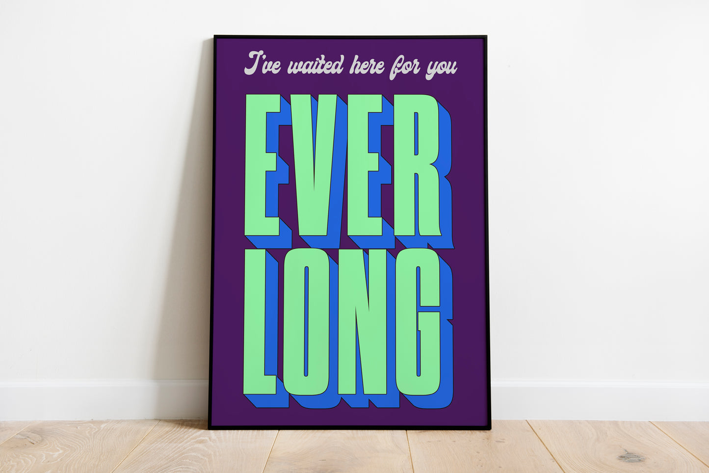 Everlong • Foo Fighters Inspired • Unframed Lyric Print