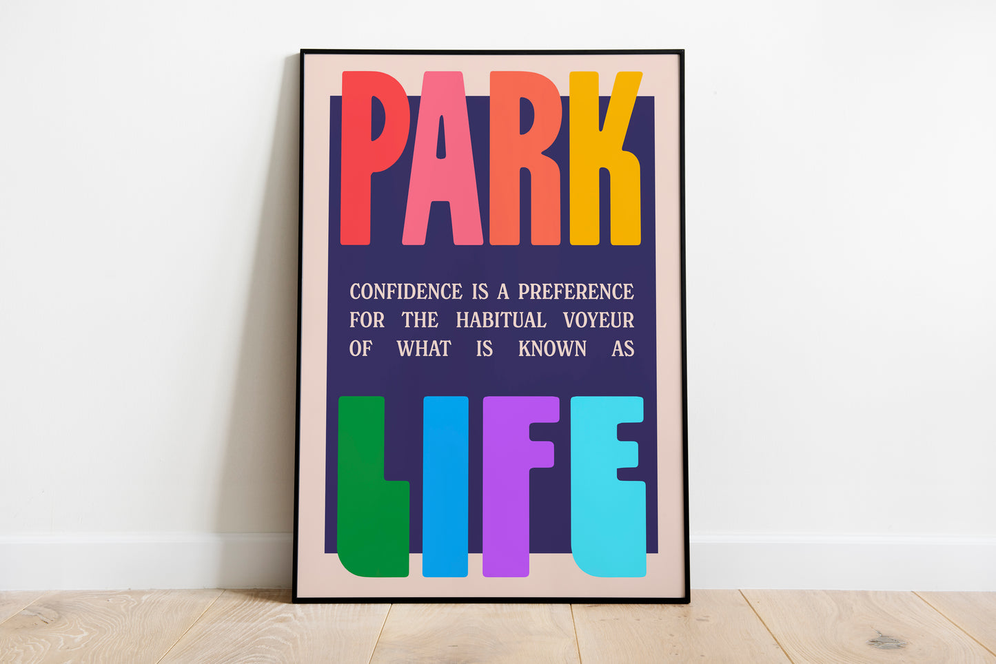 Parklife • Blur Inspired •  Unframed Lyric Print