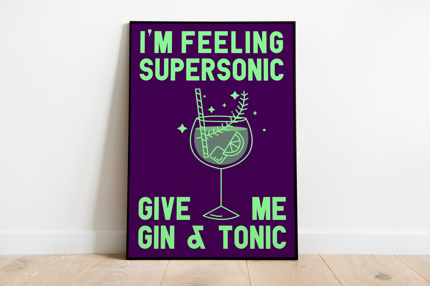 Supersonic • Oasis Inspired • Unframed Lyric Print