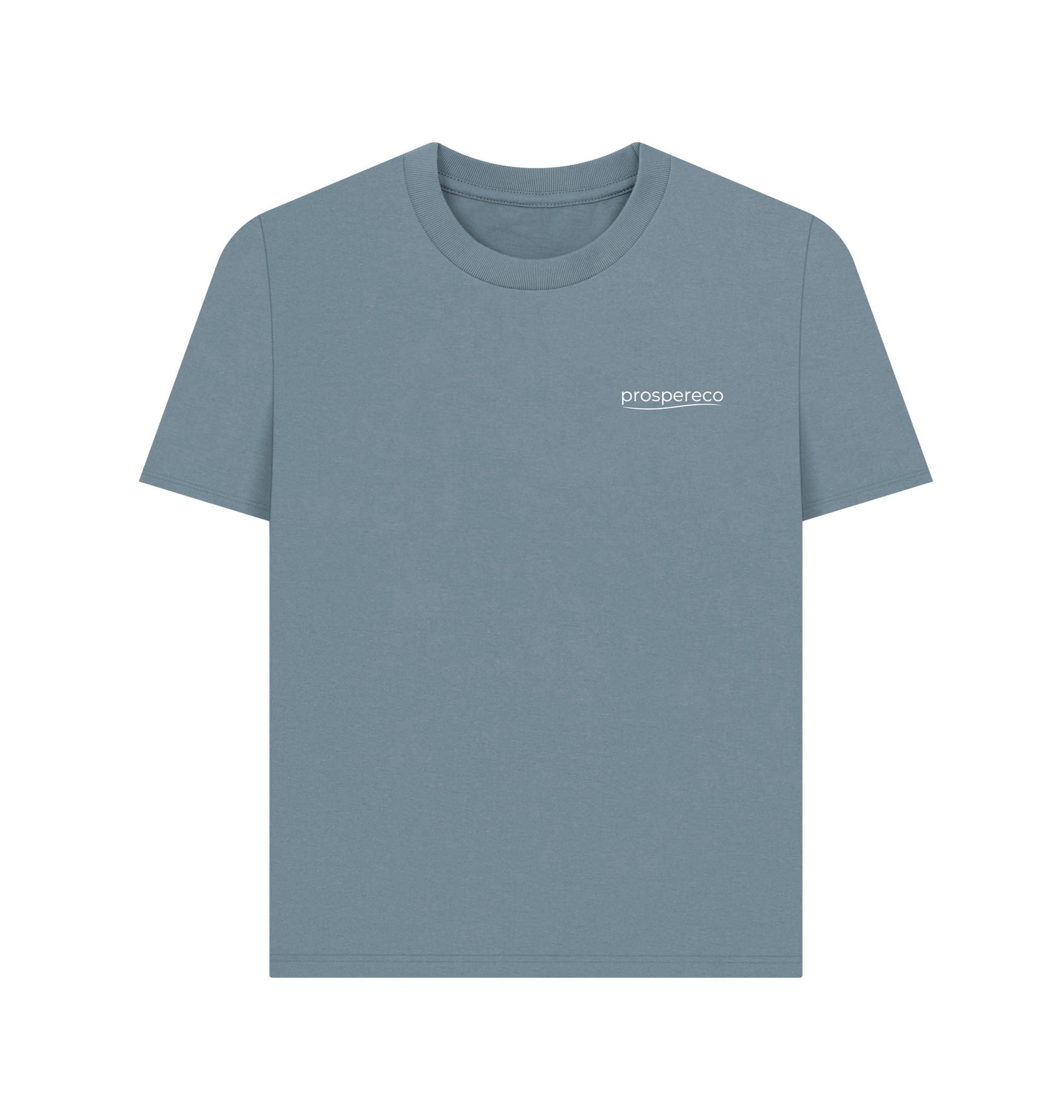 Stone Blue Printed T-shirt Front