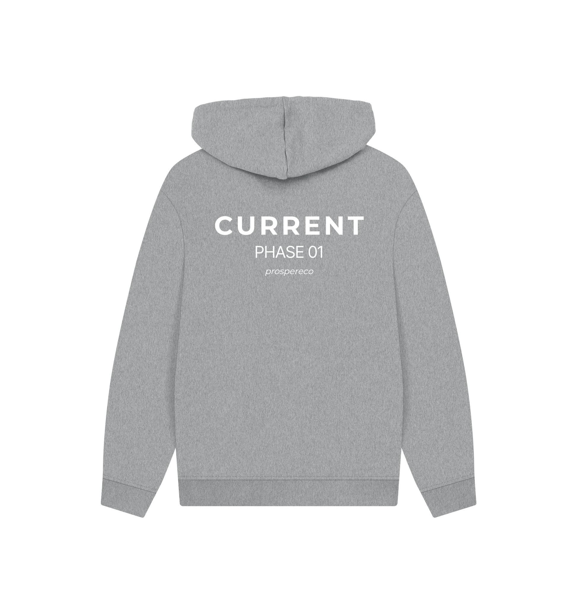 Athletic Grey Printed Hoody Back