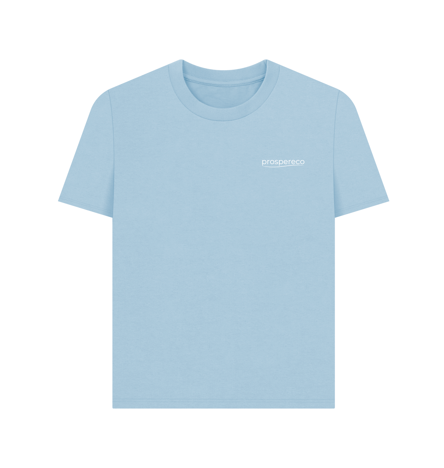 Milky Blue Printed T-shirt Front