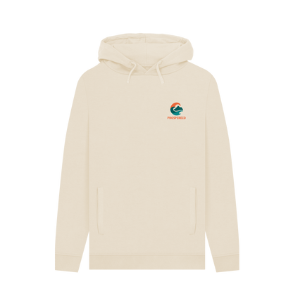 Oat Printed Hoody Front