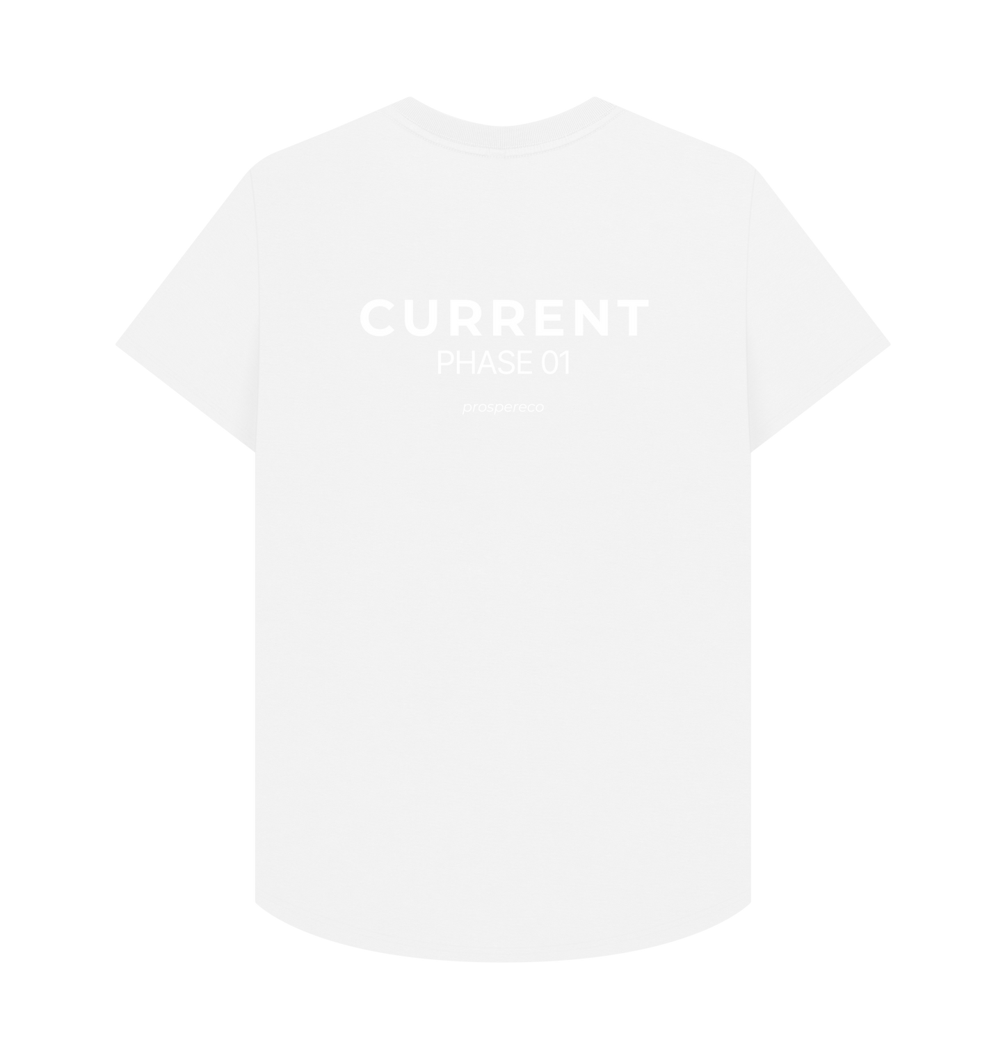 White Printed T-shirt Back