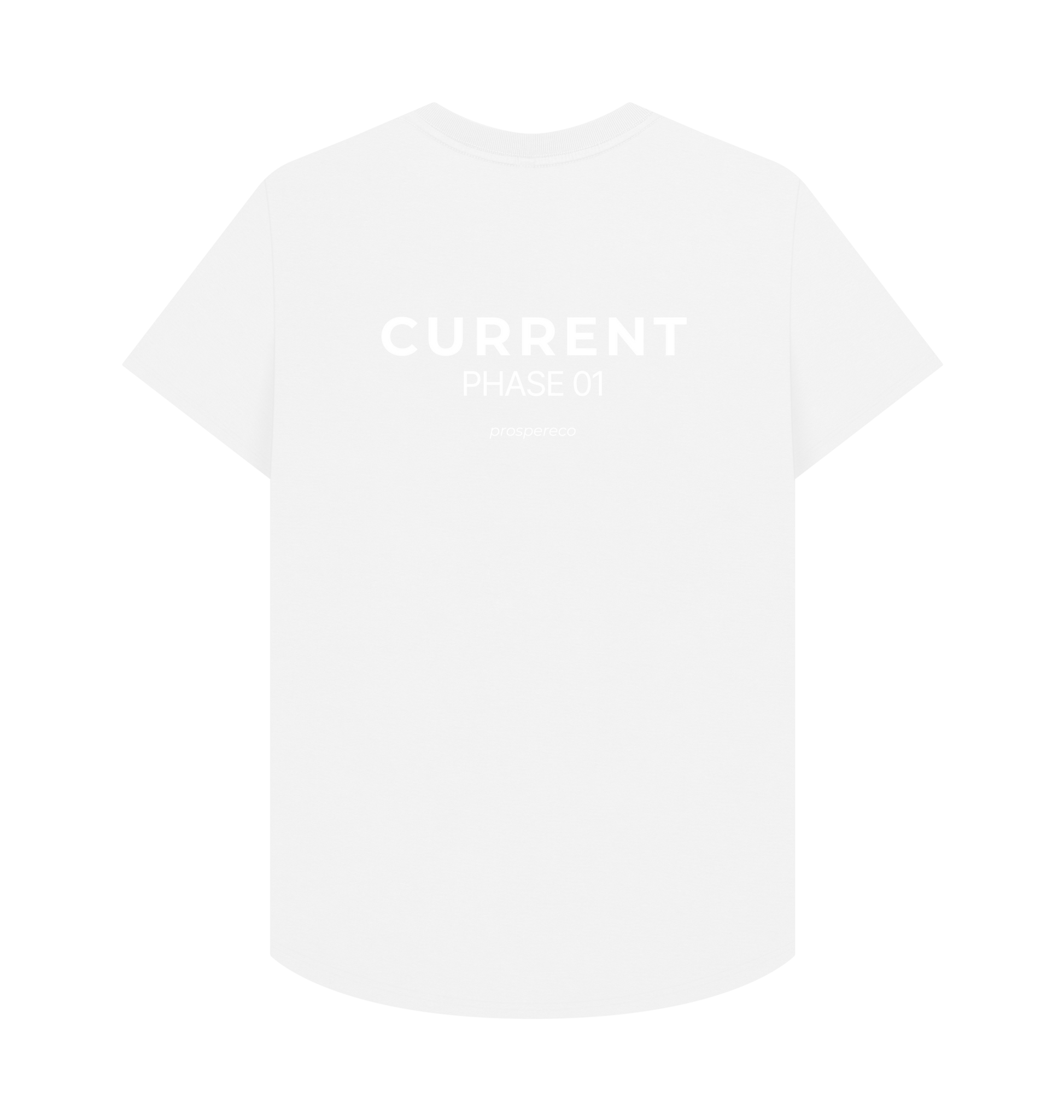 White Printed T-shirt Back